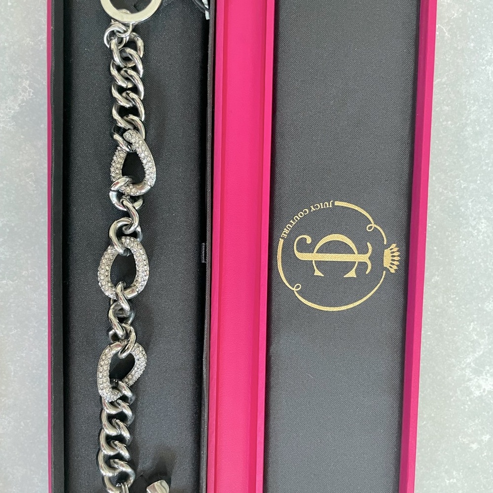 Juicy Couture Silver Rhinestone Bracelet